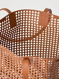 Medium Ai Perforated Leather Shoulder Bag