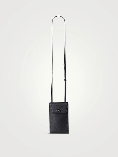 Anouk Leather Crossbody Phone Pouch