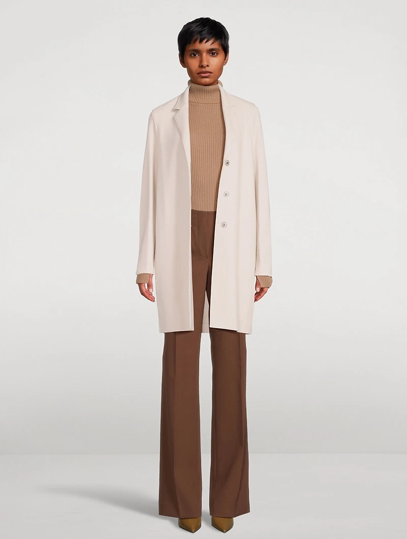 Wool And Cashmere Cocoon Coat