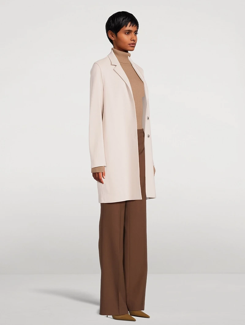 Wool And Cashmere Cocoon Coat