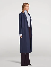 Single-Breasted Wool And Cashmere Coat