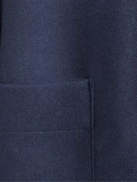 Single-Breasted Wool And Cashmere Coat