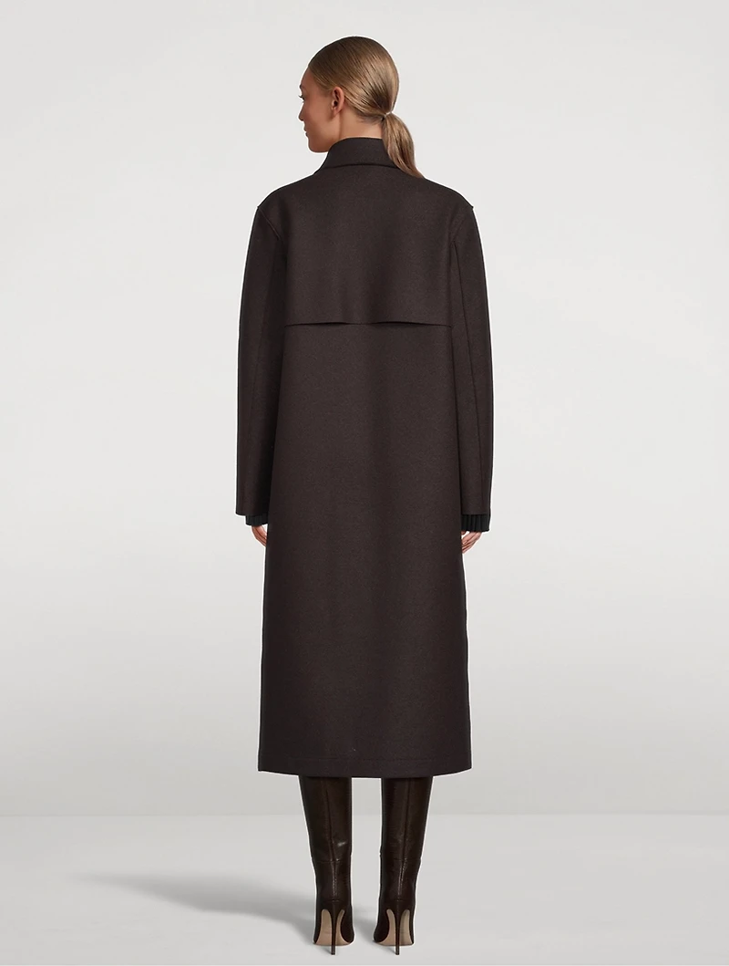 Storm Shield Pressed Wool Coat