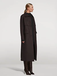 Storm Shield Pressed Wool Coat