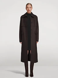 Storm Shield Pressed Wool Coat