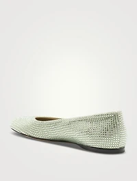 Toy Embellished Suede Ballet Flats