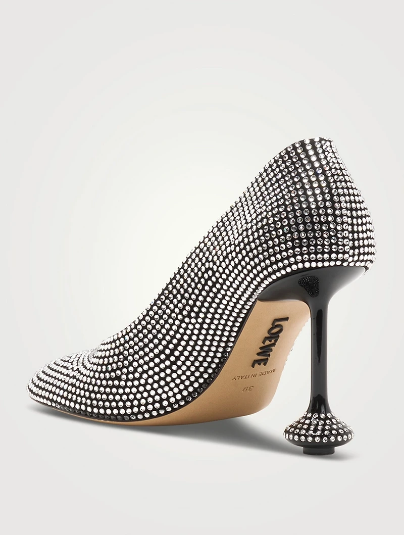 Toy Embellished Suede Pumps