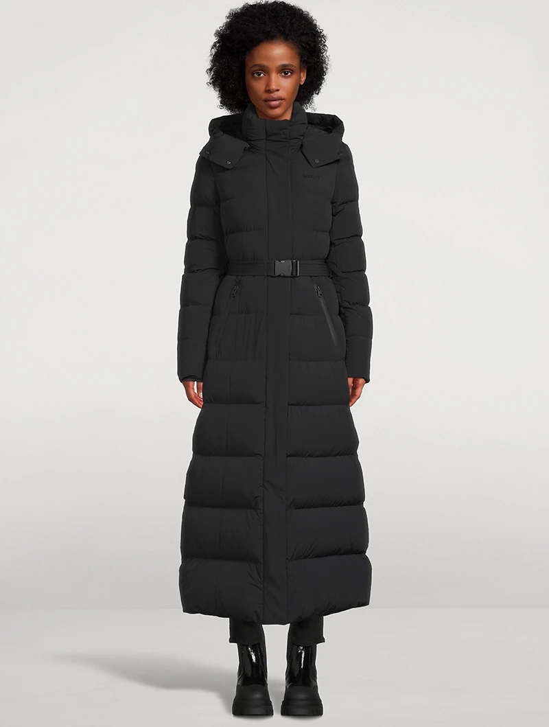 Calina-City Stretch Light Down Maxi Coat