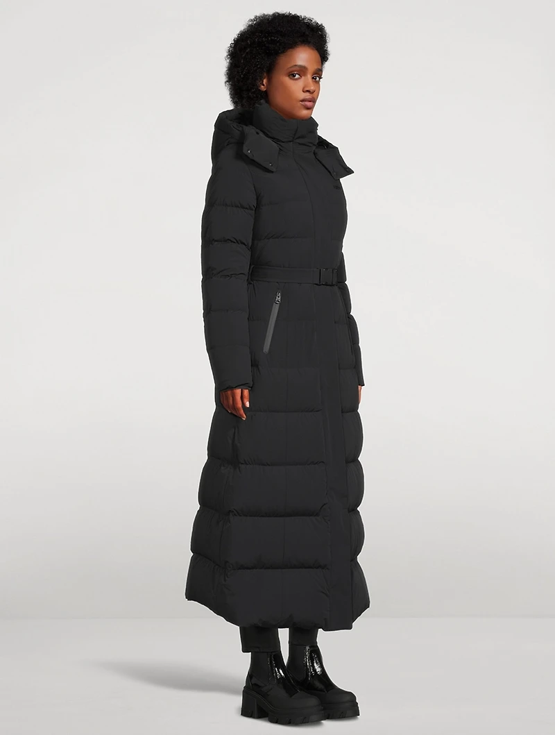Calina-City Stretch Light Down Maxi Coat