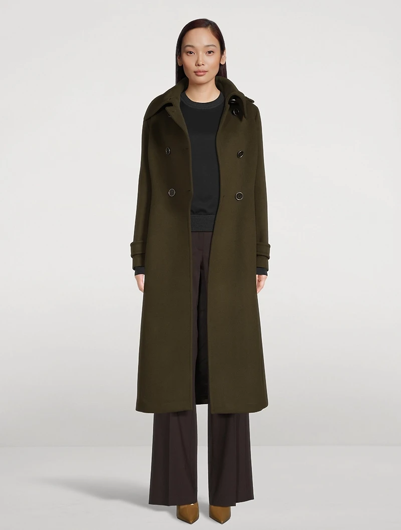 Elodie Double Face Wool Tailored Coat