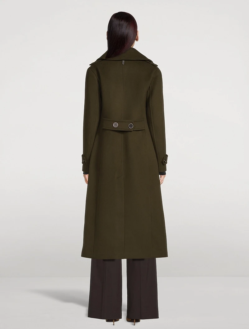 Elodie Double Face Wool Tailored Coat