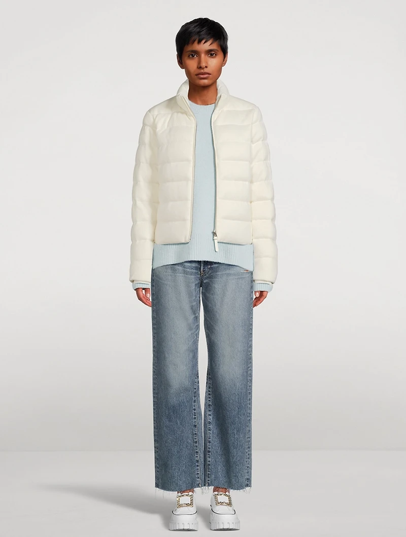 Melia Cashmere-Blend Down Jacket