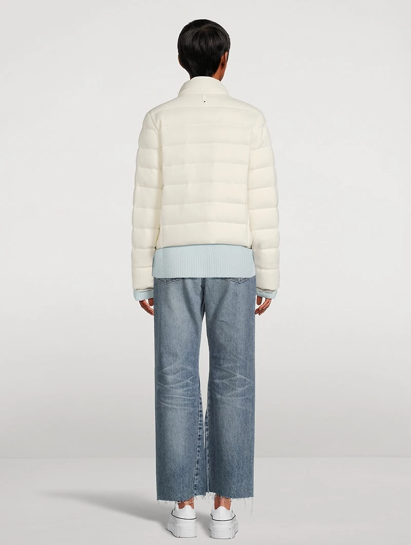 Melia Cashmere-Blend Down Jacket