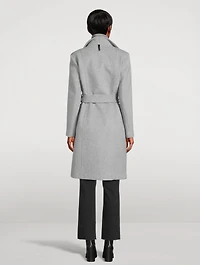 Norita Belted Wool Wrap Coat