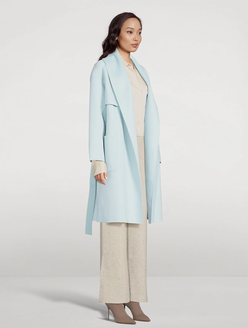 Thalia Double-Face Wool Wrap Coat