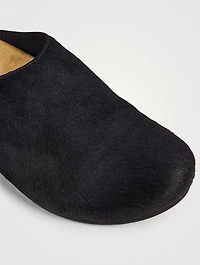 Hugo Pony Hair Clogs
