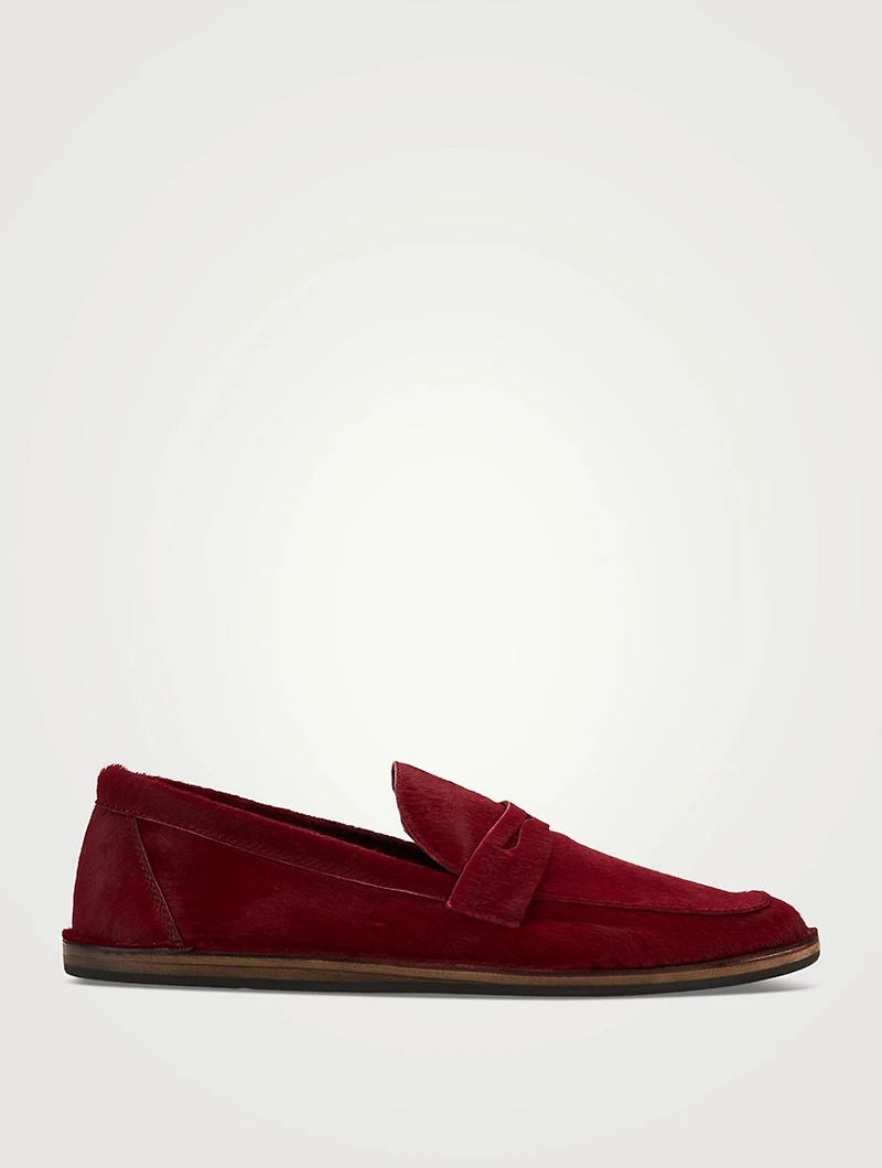 Cary Pony Hair Penny Loafers