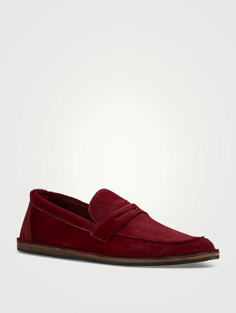 Cary Pony Hair Penny Loafers
