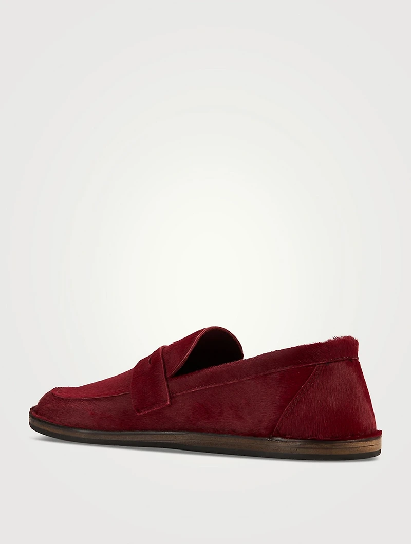 Cary Pony Hair Penny Loafers