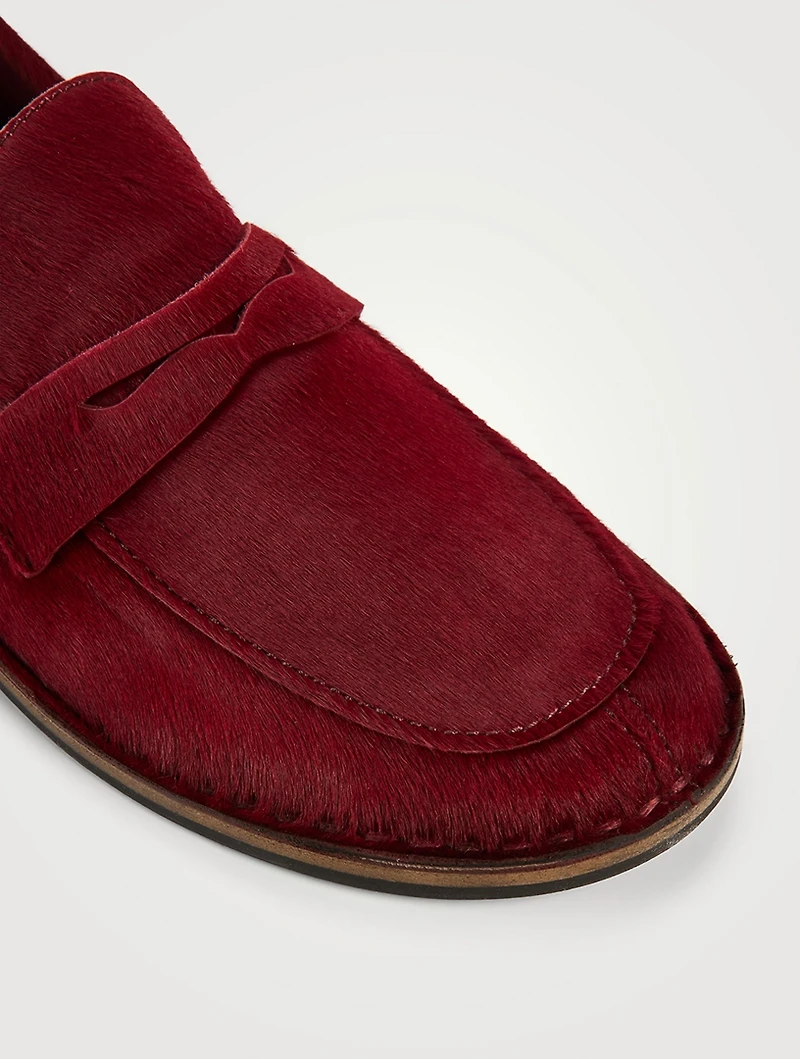 Cary Pony Hair Penny Loafers
