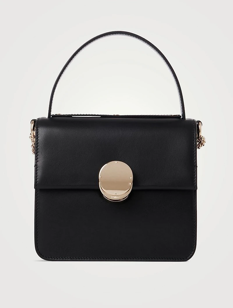 Small Penelope Leather Top Handle Bag