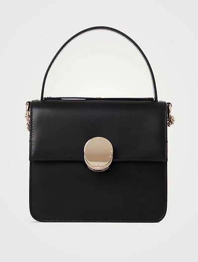Small Penelope Leather Top Handle Bag