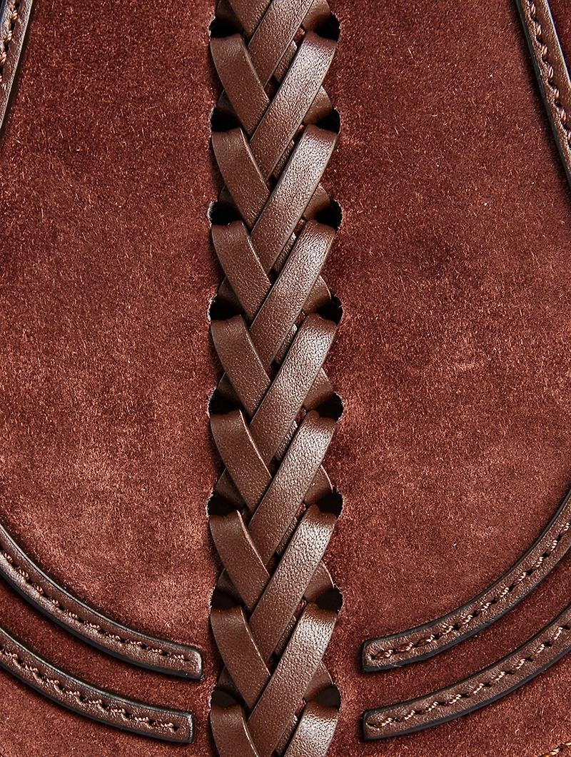 Small Marcie Suede Saddle Bag