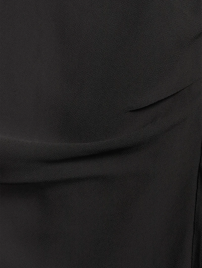 Ruffled Chiffon Maxi Dress