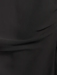 Ruffled Chiffon Maxi Dress
