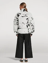 Printed Flock Puffer Down Jacket