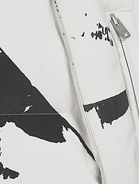Printed Flock Puffer Down Jacket