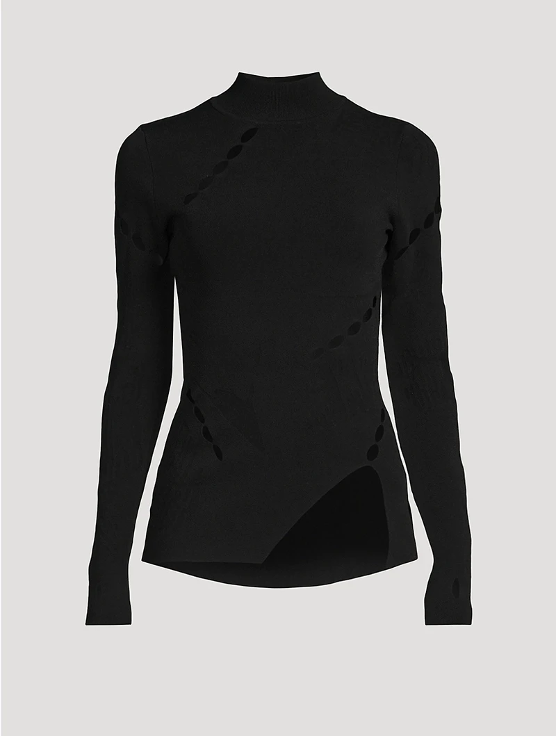 Ingesan Cut-Out Knit Top