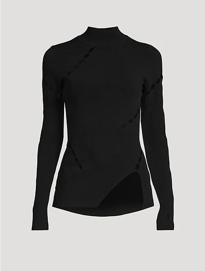 Ingesan Cut-Out Knit Top