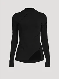 Ingesan Cut-Out Knit Top