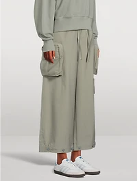 Wide-Leg Cargo Pants