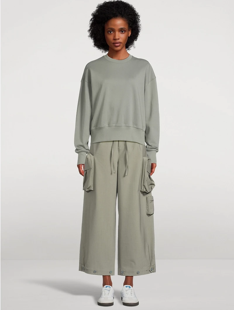 Wide-Leg Cargo Pants