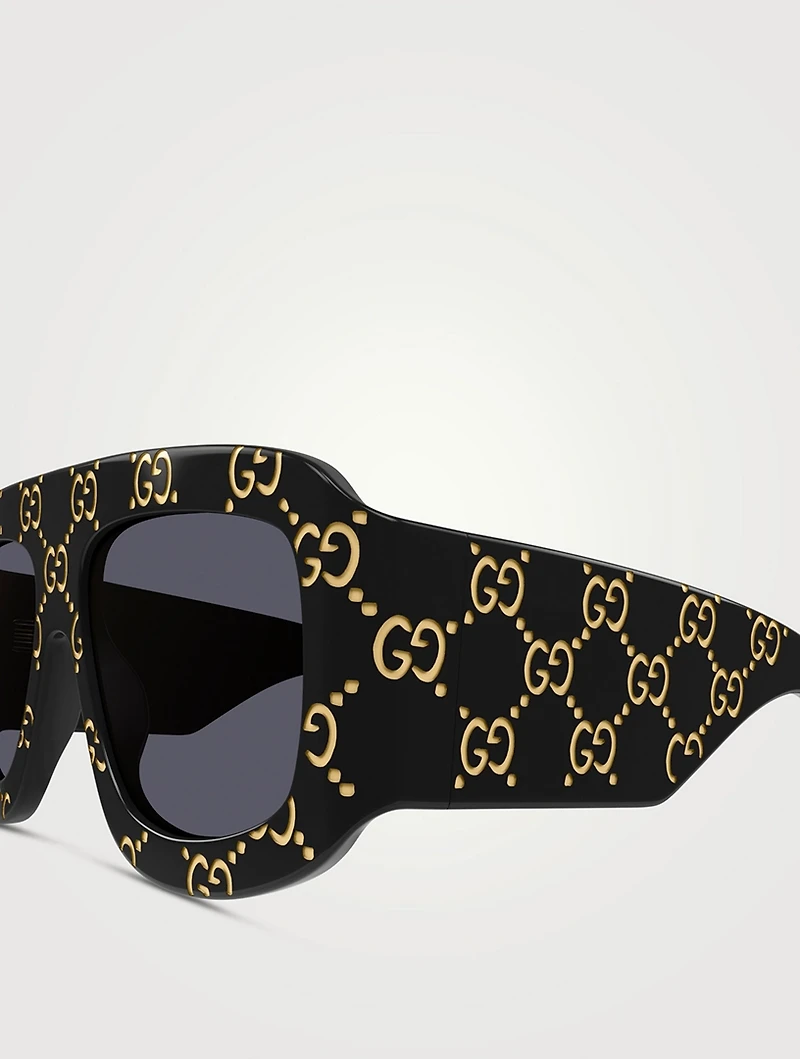 Aviator Sunglasses With Logo
