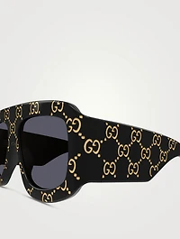 Aviator Sunglasses With Logo