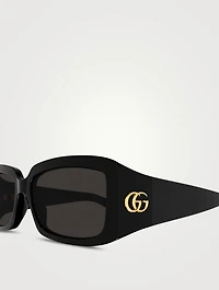 Rectangular Wrap Sunglasses