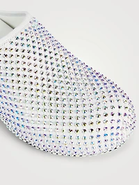 Fussbett Crystal Mesh Leather Sabots