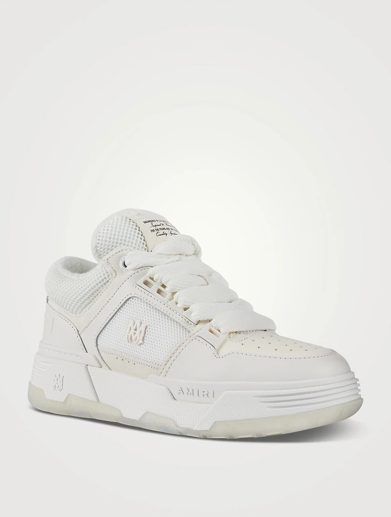 MA-1 Leather And Mesh Sneakers