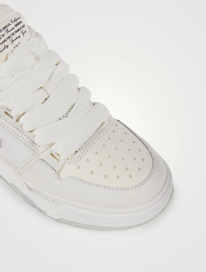 MA-1 Leather And Mesh Sneakers