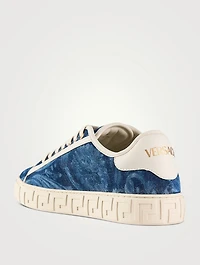 La Greca Barocco Denim Sneakers