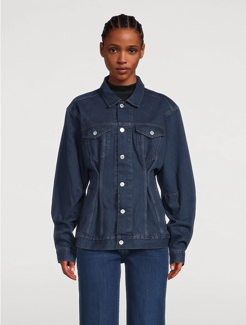 Corset Denim Trucker Jacket