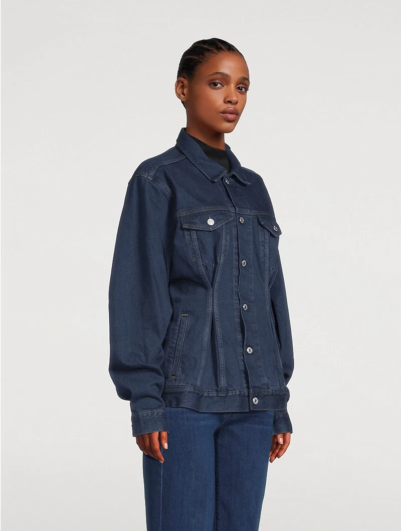 Corset Denim Trucker Jacket