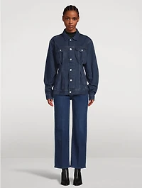 Corset Denim Trucker Jacket