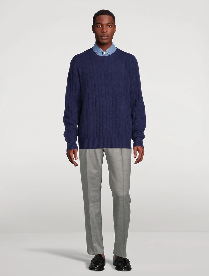 Cashmere Cable-Knit Sweater