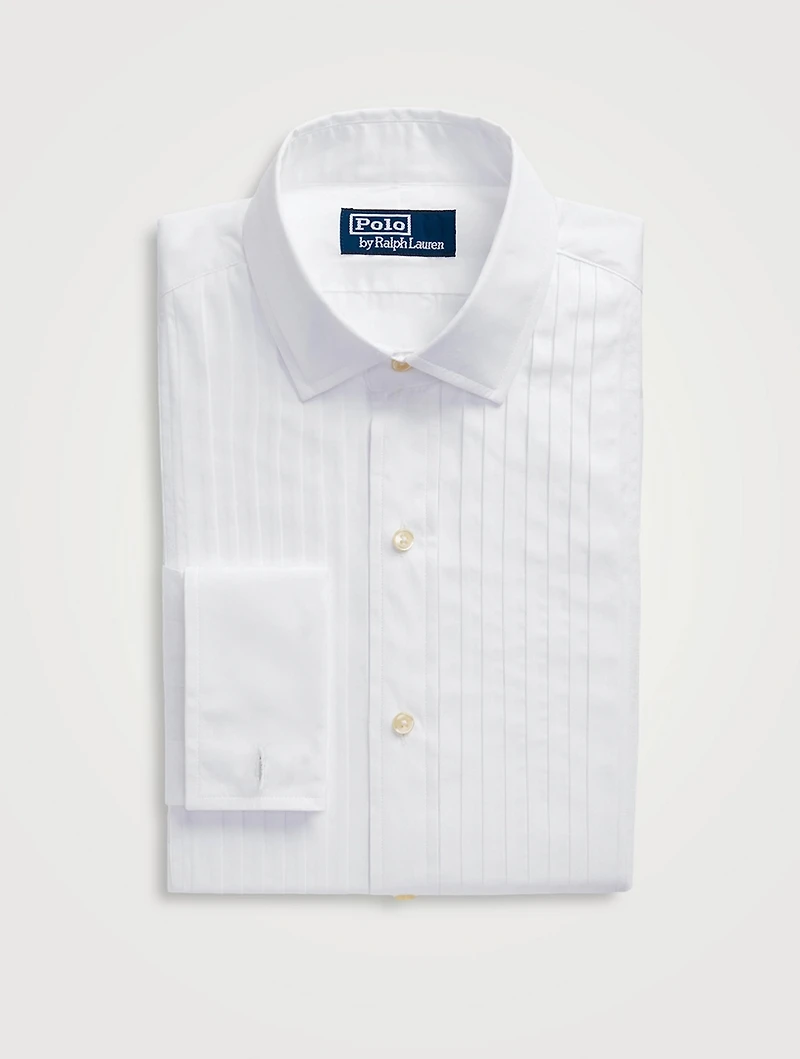 Pleated-Bib Tuxedo Shirt