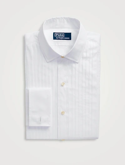 Pleated-Bib Tuxedo Shirt