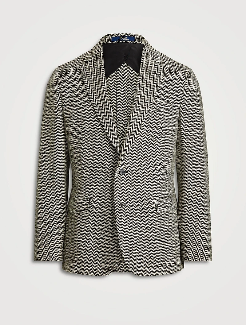 Soft Herringbone Sport Coat